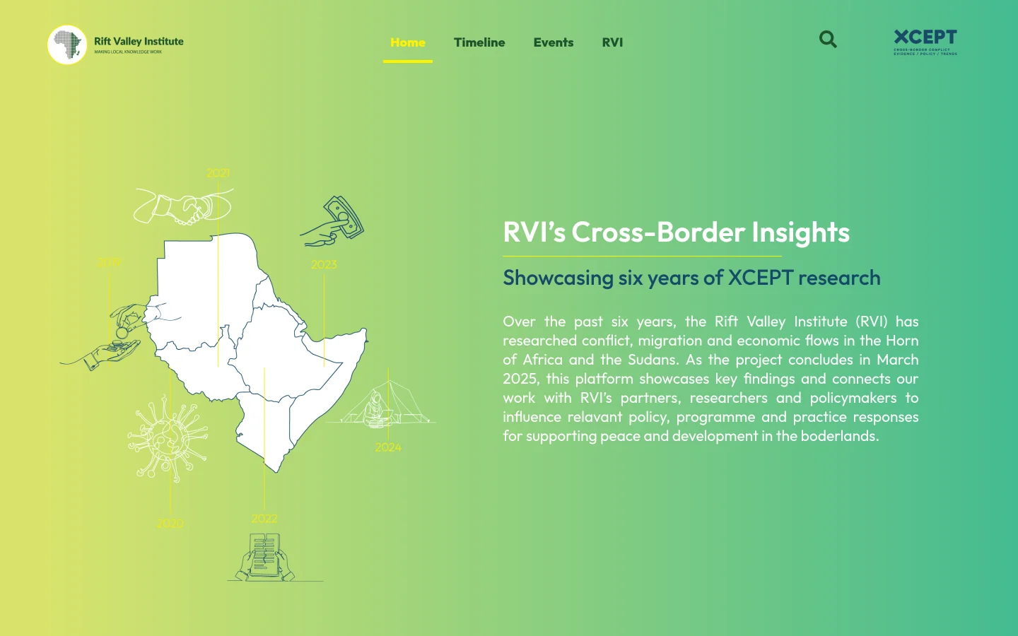 XCEPT website homepage, designed and built by Clarity Media